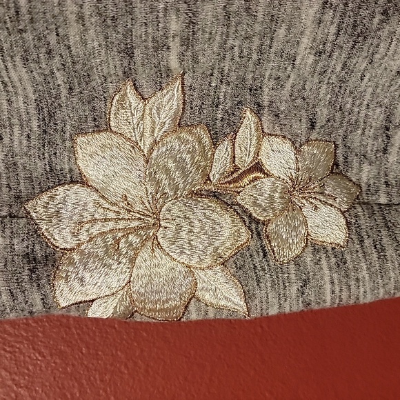 Small Sequin Satin Floral Embroidery Jogger pants PINK Victoria Secret - Picture 3 of 8